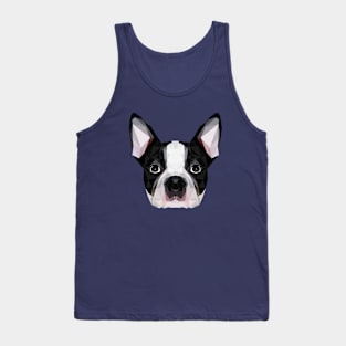 Boston Terrier Low Poly Art Tank Top